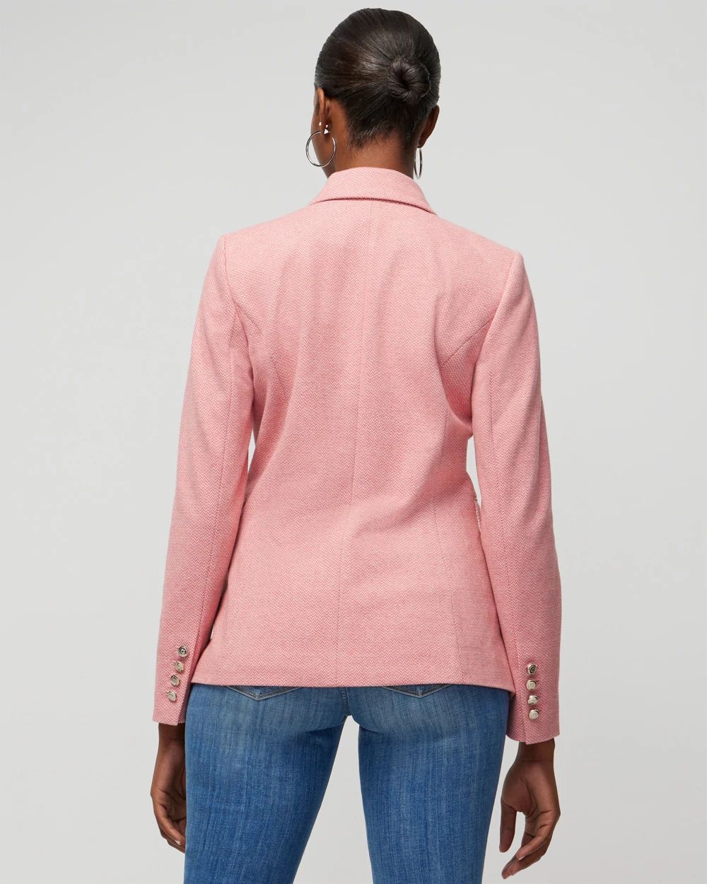 White house black market pink blazer sale